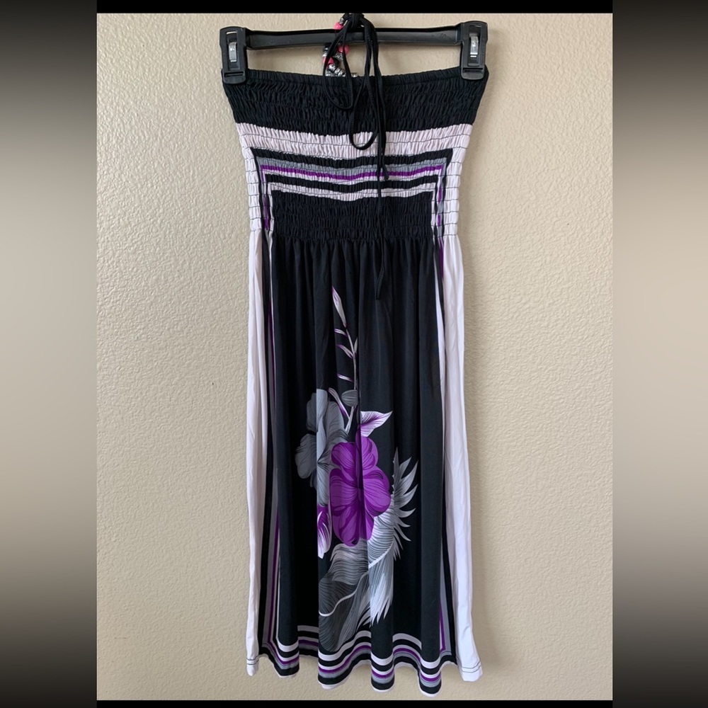 Summer Dress/Swim Beach Cover Up NWOT Size S Tropical Hawaiian Print